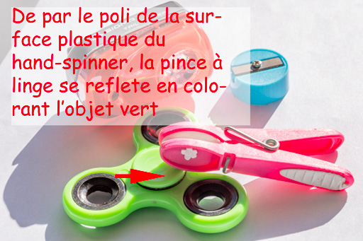 Illustration de la colorisation des reflets. Illustration de la colorisation des reflets.