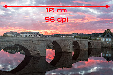 Illustration de la non-pixellisation provoqué par une résolution adéquate de l'image par rapport à sa taille.