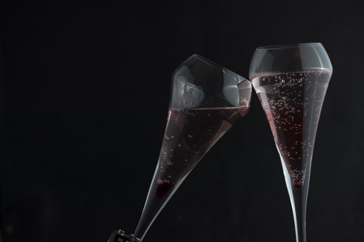 résultat de la prise de vue des coupes de champagnes