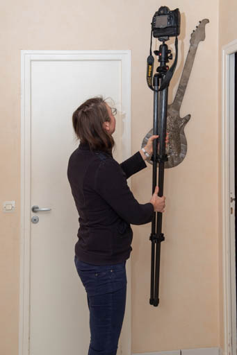 Utilisation du trépied pour prendre des photos de plus haut. Très utile si vous être à l'arrière d'une foule.