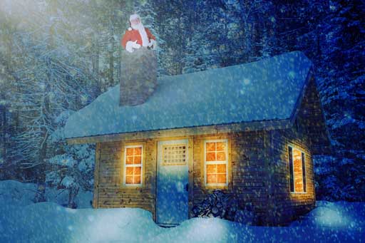 Père Noël coincé illustration