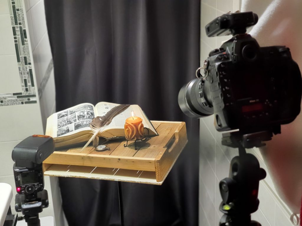 Exemple de setup pour réalisation la photo d'illustration de l'article