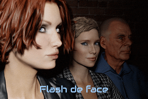 L'orientation de la tête du flash permet d'éviter les points chauds et de mieux équilibrer l'éclairage